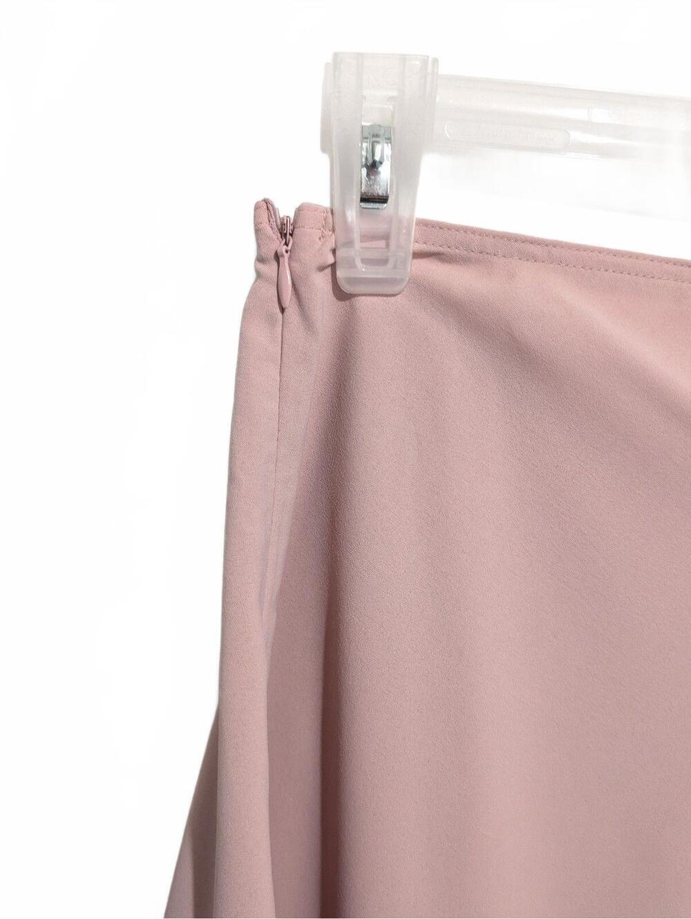 Leani asymmetric draped midi skirt light pink nwt - Picture 7 of 7